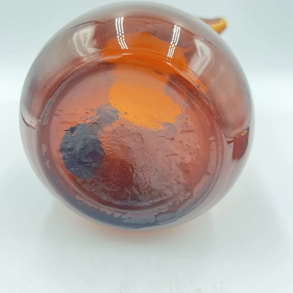 VTG Amber Glass Pitcher 8